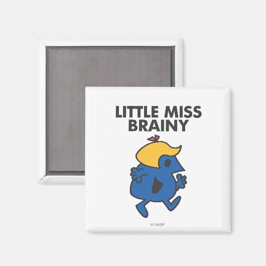 Kleine Miss Brainy in beweging Magneet (Voorkant / Achterkant)