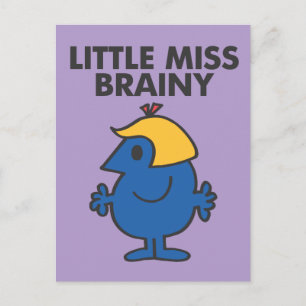 Kleine Miss Brainy Standing Briefkaart