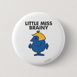 Kleine Miss Brainy Standing Ronde Button 5,7 Cm