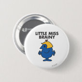 Kleine Miss Brainy Standing Ronde Button 5,7 Cm (Voorkant /achterkant)