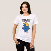 Kleine Miss Brainy Standing Tri-Blend Shirt (Voorkant volledig)