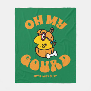 Kleine Miss Busy Oh My Gourd Halloween Fleece Deken