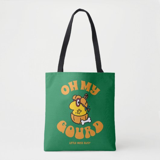 Kleine Miss Busy Oh My Gourd Halloween Tote Bag (Voorkant)