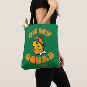 Kleine Miss Busy Oh My Gourd Halloween Tote Bag (Dichtbij)