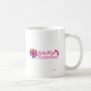 Kleine Miss Chatterbox   telefoonsnoerbelettering Koffiemok