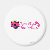 Kleine Miss Chatterbox | telefoonsnoerbelettering Magneet (Voorkant)