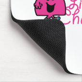 Kleine Miss Chatterbox | telefoonsnoerbelettering Muismat (Hoek)
