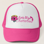 Kleine Miss Chatterbox | telefoonsnoerbelettering Trucker Pet (Voorkant)