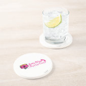 Kleine Miss Chatterbox | telefoonsnoerbelettering Zandsteen Onderzetter (Zijkant)