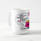 Kleine Miss Chatterbox | Valentijn Koffiemok (Voorkant links)