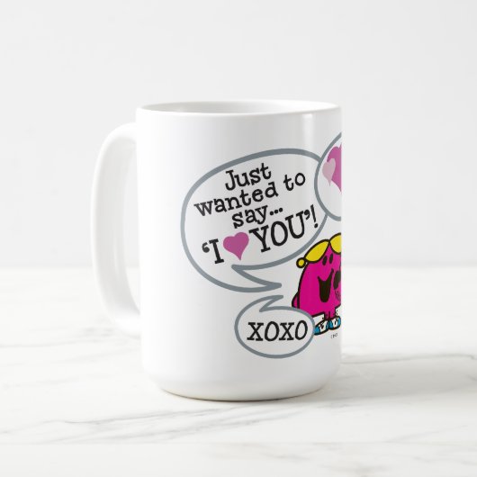 Kleine Miss Chatterbox | Valentijn Koffiemok (Voorkant links)