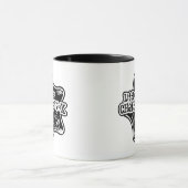 Kleine Miss Chatterbox | Zwart-witte ster Mok (Midden)