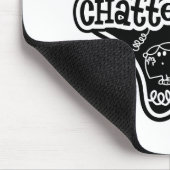 Kleine Miss Chatterbox | Zwart-witte ster Muismat (Hoek)