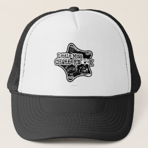 Kleine Miss Chatterbox Zwart-witte ster Trucker Pet