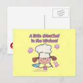 Kleine Miss Chef Briefkaart (Voorkant / Achterkant)