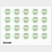 Kleine Miss Chef Ronde Sticker (Vel)