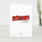  kleine Miss Christmas Feestdagen Kaart (Achterkant)