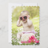 Kleine Miss Cupcake Prinses Meisje's 1e Verjaardag Kaart (Achterkant)