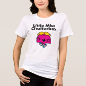 Kleine Miss | De kleine Miss Chatterbox is zo mooi Tri-Blend Shirt (Voorkant)