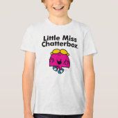 Kleine Miss | De kleine Miss Chatterbox is zo mooi Tri-Blend Shirt (Voorkant)
