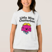 Kleine Miss | De kleine Miss Chatterbox is zo mooi Tri-Blend Shirt (Voorkant)