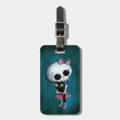 Kleine Miss Death - Halloween Beauty Bagagelabel (Voorkant verticaal)