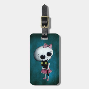 Kleine Miss Death - Halloween Beauty Bagagelabel