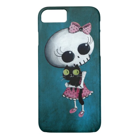 Kleine Miss Death - Halloween Beauty Case-Mate iPhone Case (Achterkant)