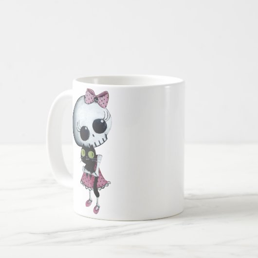 Kleine Miss Death - Halloween Beauty Koffiemok (Voorkant links)