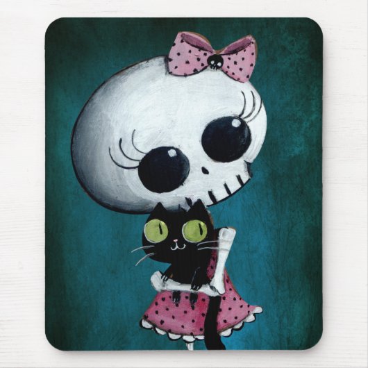 Kleine Miss Death - Halloween Beauty Muismat (Voorkant)
