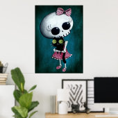 Kleine Miss Death - Halloween Beauty Poster (Thuiskantoor)