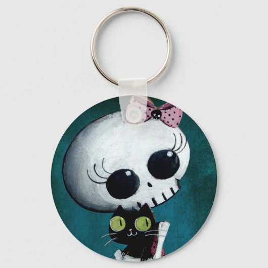 Kleine Miss Death - Halloween Beauty Sleutelhanger (Voorkant)