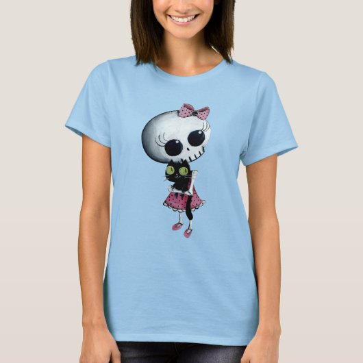 Kleine Miss Death - Halloween Beauty T-shirt (Voorkant)