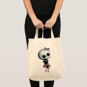 Kleine Miss Death - Halloween Beauty Tote Bag (Voorkant (product))