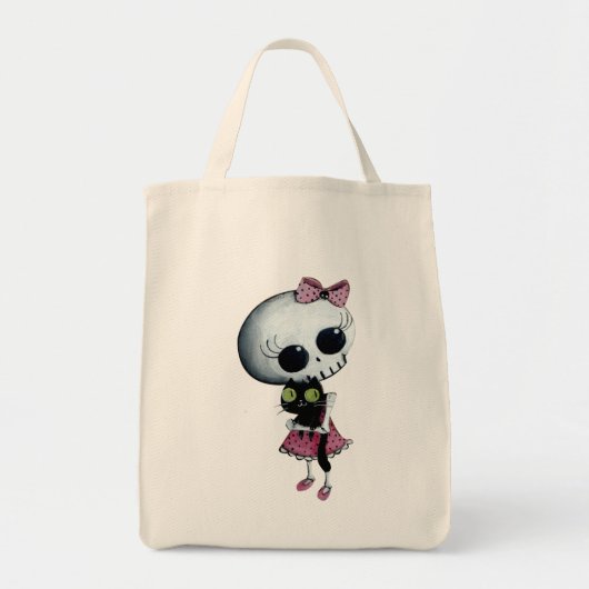Kleine Miss Death - Halloween Beauty Tote Bag (Voorkant)