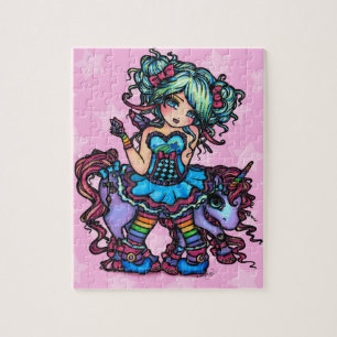 Kleine Miss Deelish Fairy Unicorn Fantasy Legpuzzel