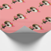 Kleine Miss Dood met Cupcake Cadeaupapier (Hoek)