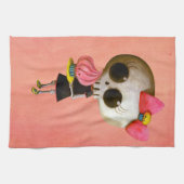 Kleine Miss Dood met Cupcake Theedoek (Horizontaal)