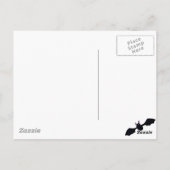 Kleine Miss Dood met Ice Cream en Bat Briefkaart (Achterkant)