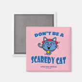 Kleine Miss Giggles Scaredy Cat Halloween Magneet (Voorkant / Achterkant)
