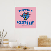 Kleine Miss Giggles Scaredy Cat Halloween Poster (Keuken)
