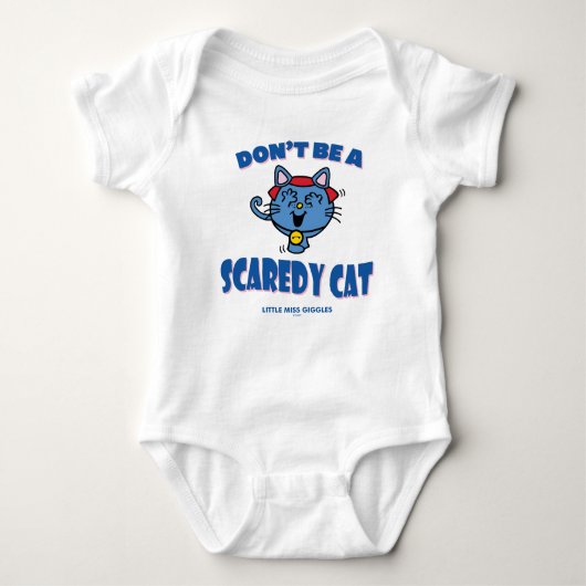 Kleine Miss Giggles Scaredy Cat Halloween Romper (Voorkant)