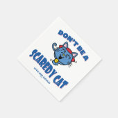 Kleine Miss Giggles Scaredy Cat Halloween Servet (Hoek)