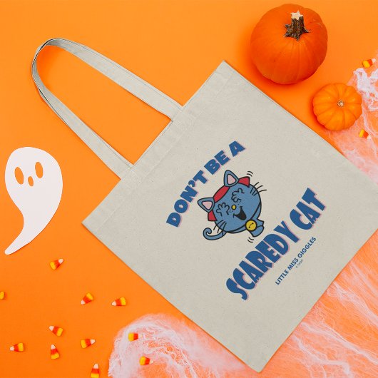 Kleine Miss Giggles Scaredy Cat Halloween Tote Bag