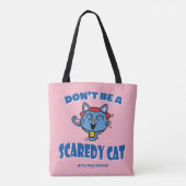 Kleine Miss Giggles Scaredy Cat Halloween Tote Bag (Achterkant)