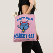 Kleine Miss Giggles Scaredy Cat Halloween Tote Bag (Dichtbij)