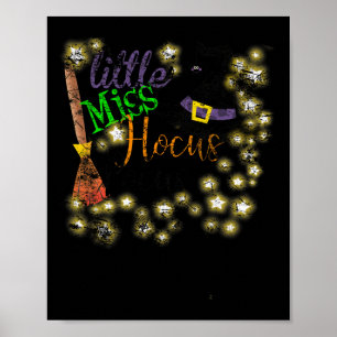 Kleine Miss Hocus Pocus Halloween Heksenellende Poster