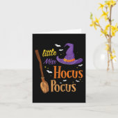  kleine Miss Hocuss Pocuss Halloween heks Kaart (Gele Bloem)