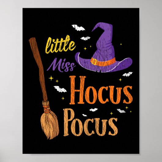 kleine Miss Hocuss Pocuss Halloween heks Poster (Voorkant)