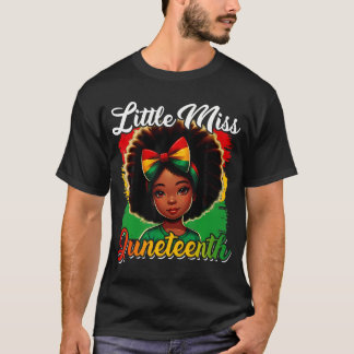 Kleine Miss Juneteenth Shirt Meisje Peuter Kinder
